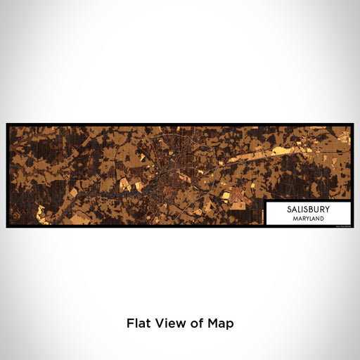 Flat View of Map Custom Salisbury Maryland Map Enamel Mug in Ember