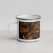 Left View Custom Salisbury Maryland Map Enamel Mug in Ember