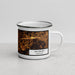 Right View Custom Salisbury Maryland Map Enamel Mug in Ember