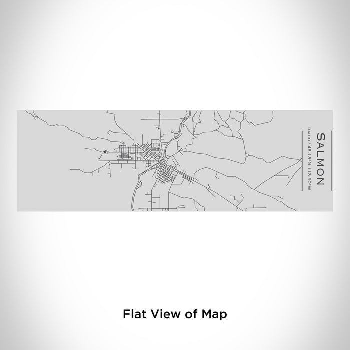 Rendered View of Salmon Idaho Map Engraving on 10oz Stainless Steel Insulated Cup with Sipping Lid