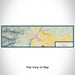 Flat View of Map Custom Salmon Idaho Map Enamel Mug in Woodblock