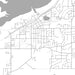 Salmon Arm British Columbia Map Print in Classic Style Zoomed In Close Up Showing Details