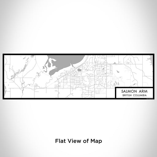 Flat View of Map Custom Salmon Arm British Columbia Map Enamel Mug in Classic