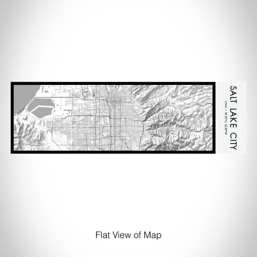 Rendered View of Salt Lake City Utah Map on 10oz Stainless Steel Insulated Cup in Classic with Sliding Lid