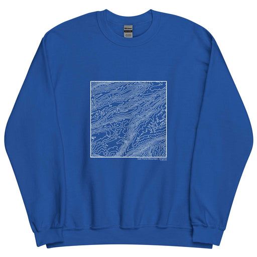 Salt Pond Mountain Virginia Topographic  Map Unisex Crewneck Sweater with City inscription in Royal Blue