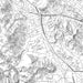 San Anselmo California Map Print in Classic Style Zoomed In Close Up Showing Details