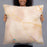 Person holding 22x22 Custom San Anselmo California Map Throw Pillow in Watercolor