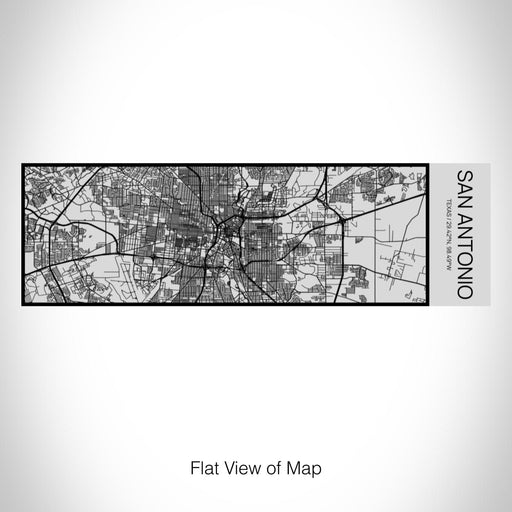 Rendered View of San Antonio Texas Map on 10oz Stainless Steel Insulated Cup with Sipping Lid