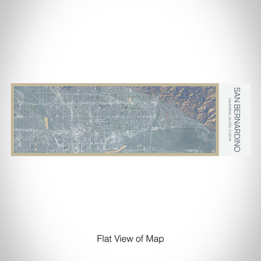Rendered View of San Bernardino California Map on 10oz Stainless Steel Insulated Cup in Afternoon with Sliding Lid