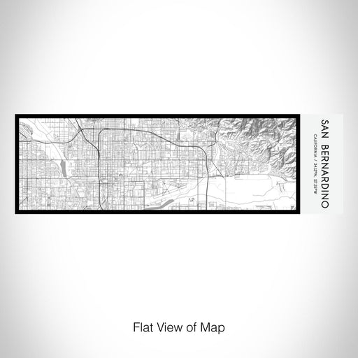 Rendered View of San Bernardino California Map on 10oz Stainless Steel Insulated Cup in Classic with Sliding Lid