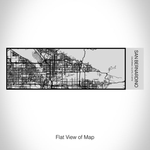 Rendered View of San Bernardino California Map on 10oz Stainless Steel Insulated Cup with Sipping Lid