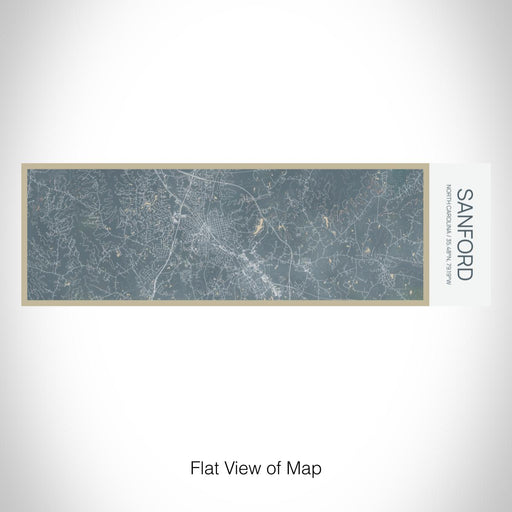 Rendered View of Sanford North Carolina Map on 10oz Stainless Steel Insulated Cup in Afternoon with Sliding Lid