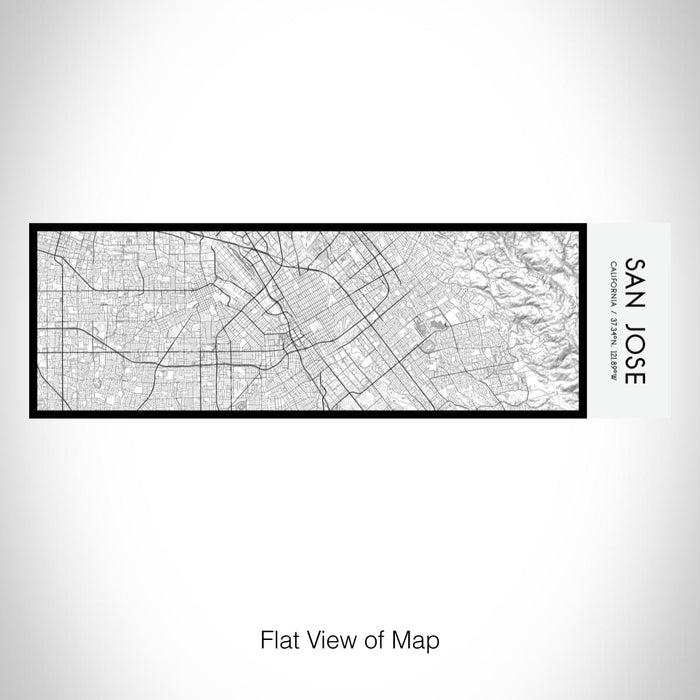 Rendered View of San Jose California Map on 10oz Stainless Steel Insulated Cup in Classic with Sliding Lid