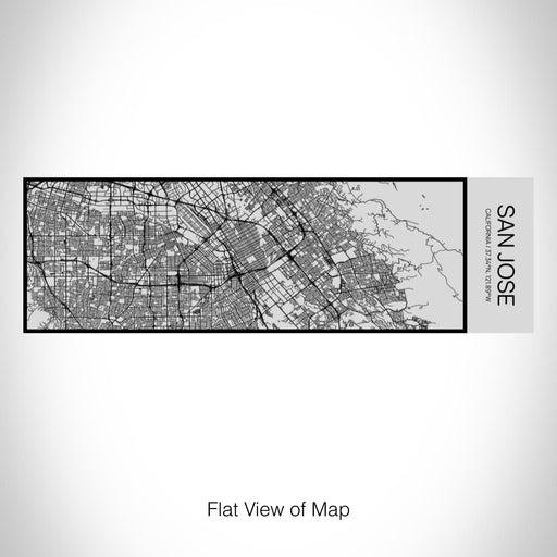 Rendered View of San Jose California Map on 10oz Stainless Steel Insulated Cup with Sipping Lid