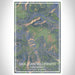 San Juan Wilderness Colorado Map Print Portrait Orientation in Afternoon Style With Shaded Background