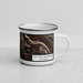 Right View Custom San Juan Wilderness Colorado Map Enamel Mug in Ember