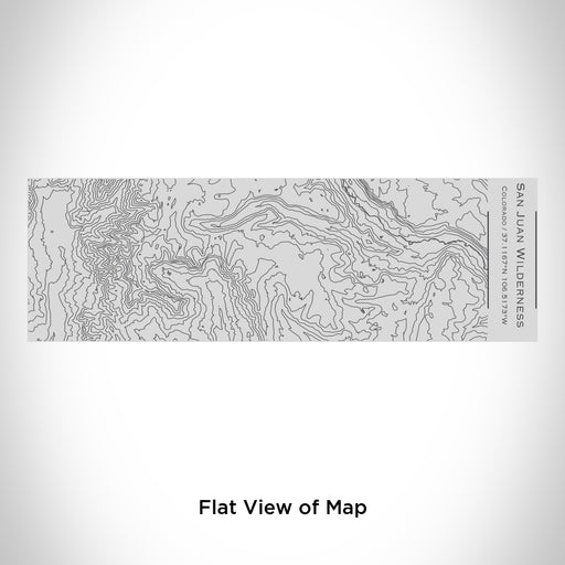 Rendered View of San Juan Wilderness Colorado Map Engraving on 10oz Stainless Steel Insulated Cup with Sipping Lid