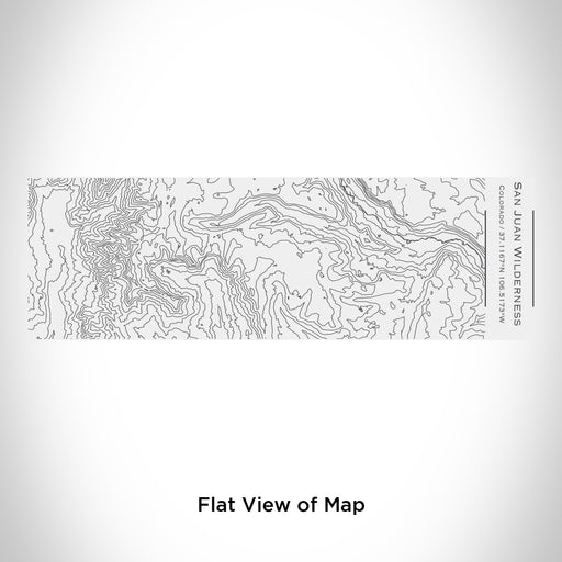 Rendered View of San Juan Wilderness Colorado Map Engraving on 10oz Stainless Steel Insulated Cup with Sliding Lid in White
