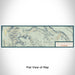 Flat View of Map Custom San Juan Wilderness Colorado Map Enamel Mug in Woodblock