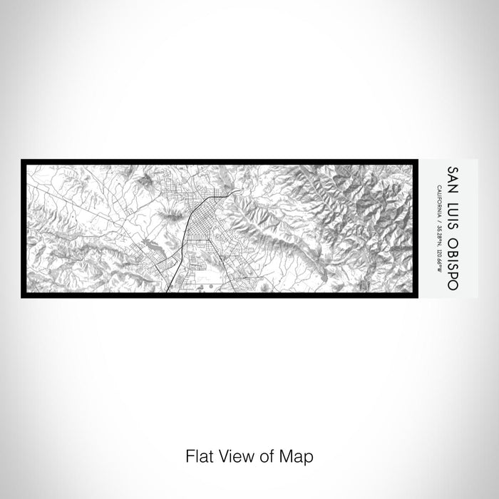 Rendered View of San Luis Obispo California Map on 10oz Stainless Steel Insulated Cup in Classic with Sliding Lid