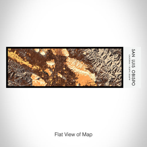 Rendered View of San Luis Obispo California Map on 10oz Stainless Steel Insulated Cup in Ember with Sliding Lid