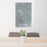 24x36 San Ramon California Map Print Portrait Orientation in Afternoon Style Behind 2 Chairs Table and Potted Plant