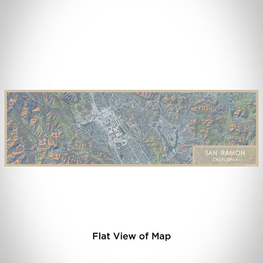 Flat View of Map Custom San Ramon California Map Enamel Mug in Afternoon