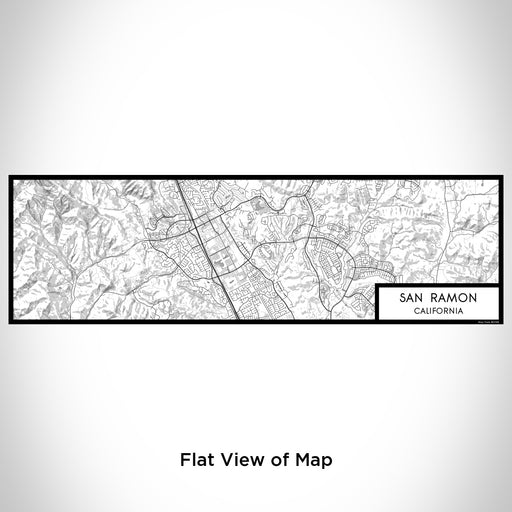 Flat View of Map Custom San Ramon California Map Enamel Mug in Classic