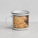 Left View Custom San Ramon California Map Enamel Mug in Ember