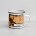 Right View Custom San Ramon California Map Enamel Mug in Ember