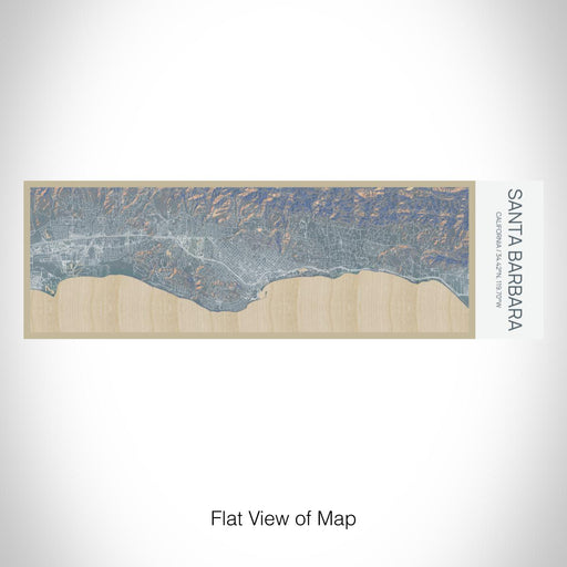 Rendered View of Santa Barbara California Map on 10oz Stainless Steel Insulated Cup in Afternoon with Sliding Lid
