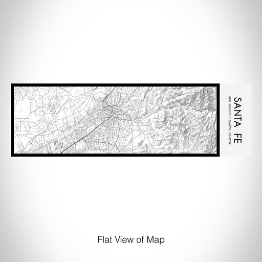 Rendered View of Santa Fe New Mexico Map on 10oz Stainless Steel Insulated Cup in Classic with Sliding Lid