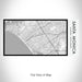 Rendered View of Santa Monica California Map on 17oz Stainless Steel Insulated Bottle with printed classic style map