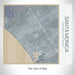 Rendered View of Santa Monica California Map on 17oz Stainless Steel Insulated Tumbler in Afternoon Map Style