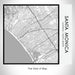Rendered View of Santa Monica California Map on 17oz Stainless Steel Insulated Tumbler in Classic Map Style