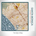 Rendered View of Santa Monica California Map on 17oz Stainless Steel Insulated Tumbler in Woodblock Map Style