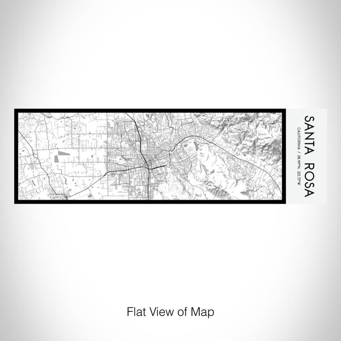 Rendered View of Santa Rosa California Map on 10oz Stainless Steel Insulated Cup in Classic with Sliding Lid