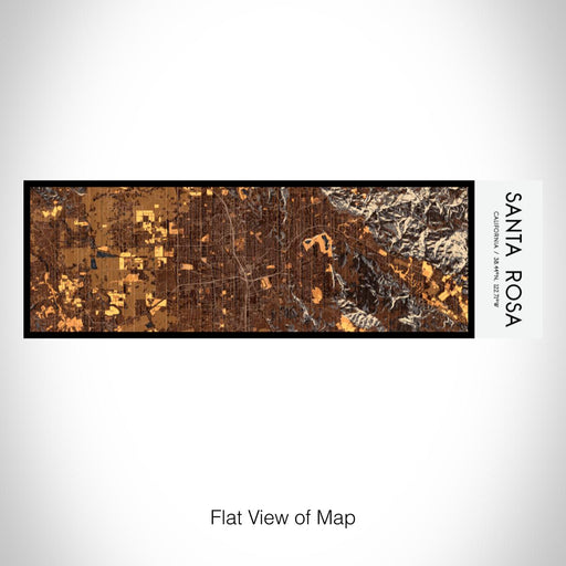 Rendered View of Santa Rosa California Map on 10oz Stainless Steel Insulated Cup in Ember with Sliding Lid