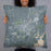 Person holding 22x22 Custom Saratoga Springs New York Map Throw Pillow in Afternoon