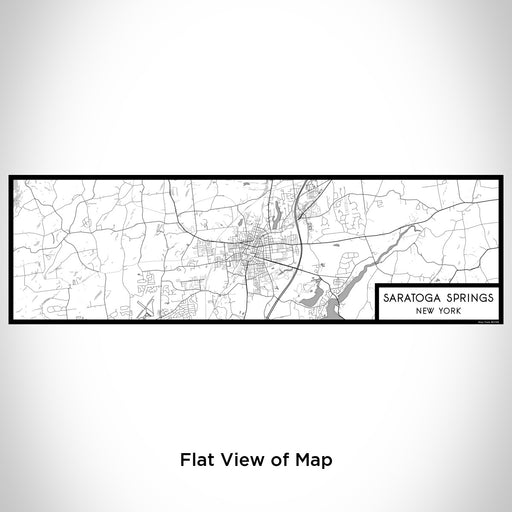Flat View of Map Custom Saratoga Springs New York Map Enamel Mug in Classic