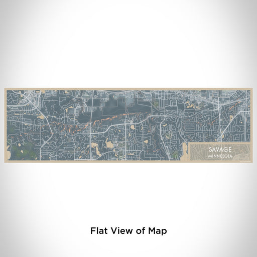 Flat View of Map Custom Savage Minnesota Map Enamel Mug in Afternoon