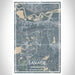 Savage Minnesota Map Print Portrait Orientation in Afternoon Style With Shaded Background