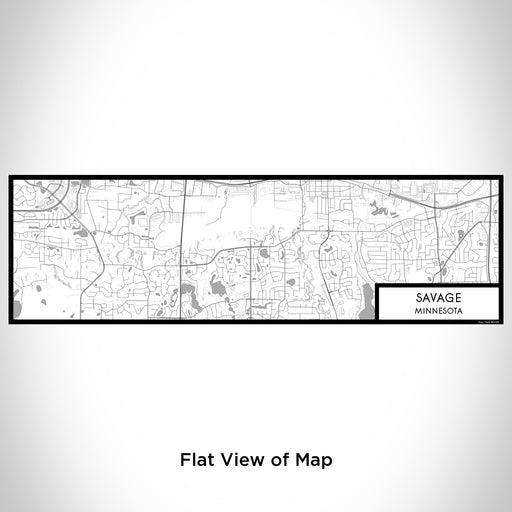 Flat View of Map Custom Savage Minnesota Map Enamel Mug in Classic