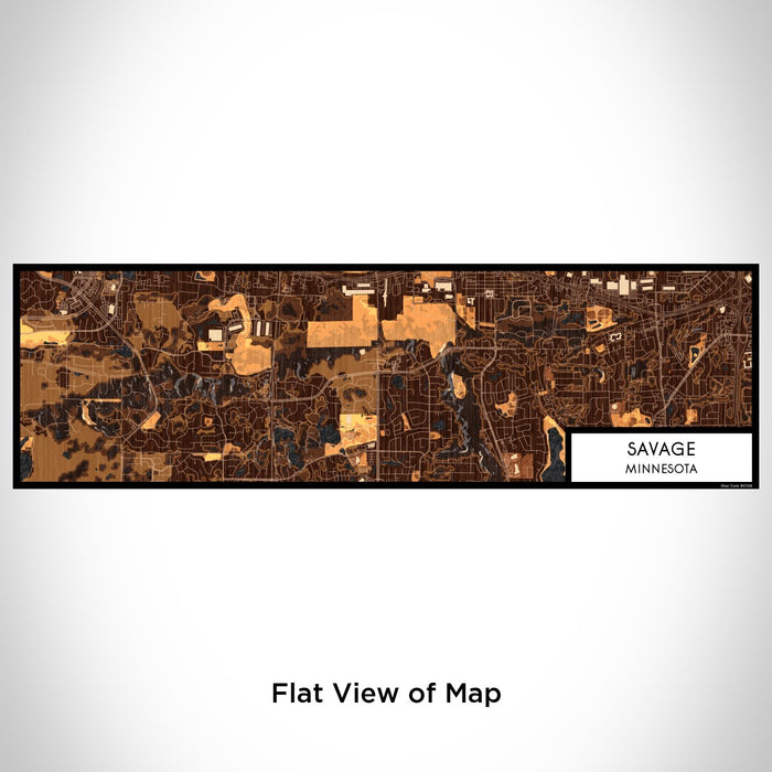 Flat View of Map Custom Savage Minnesota Map Enamel Mug in Ember