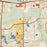 Savage Minnesota Map Print in Woodblock Style Zoomed In Close Up Showing Details