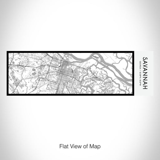 Rendered View of Savannah Georgia Map on 10oz Stainless Steel Insulated Cup in Classic with Sliding Lid