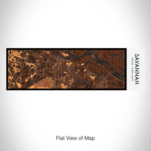 Rendered View of Savannah Georgia Map on 10oz Stainless Steel Insulated Cup in Ember with Sliding Lid