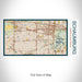 Rendered View of Schaumburg Illinois Map on 17oz Stainless Steel Insulated Bottle with printed woodblock style map