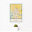 12x18 Scottsbluff Nebraska Map Print Portrait Orientation in Woodblock Style With Small Cactus Plant in White Planter
