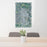 24x36 Scottsbluff Nebraska Map Print Portrait Orientation in Afternoon Style Behind 2 Chairs Table and Potted Plant